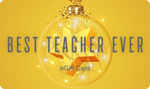 EVENT Christmas Best Teacher Ever eGift Card 